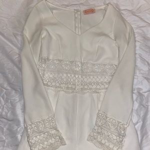 White cutout Romper